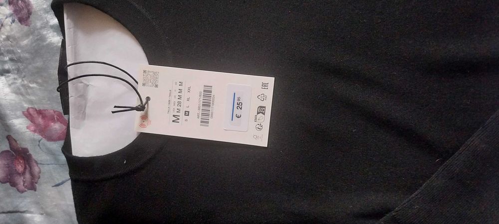 Черна блуза ЗАРА