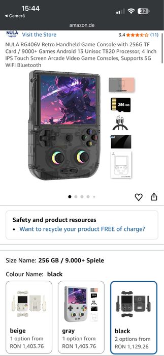 Consola Anbernic RG406V