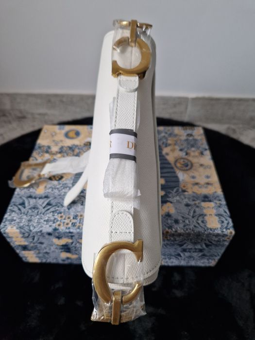 Dior Saddle Bag, alb