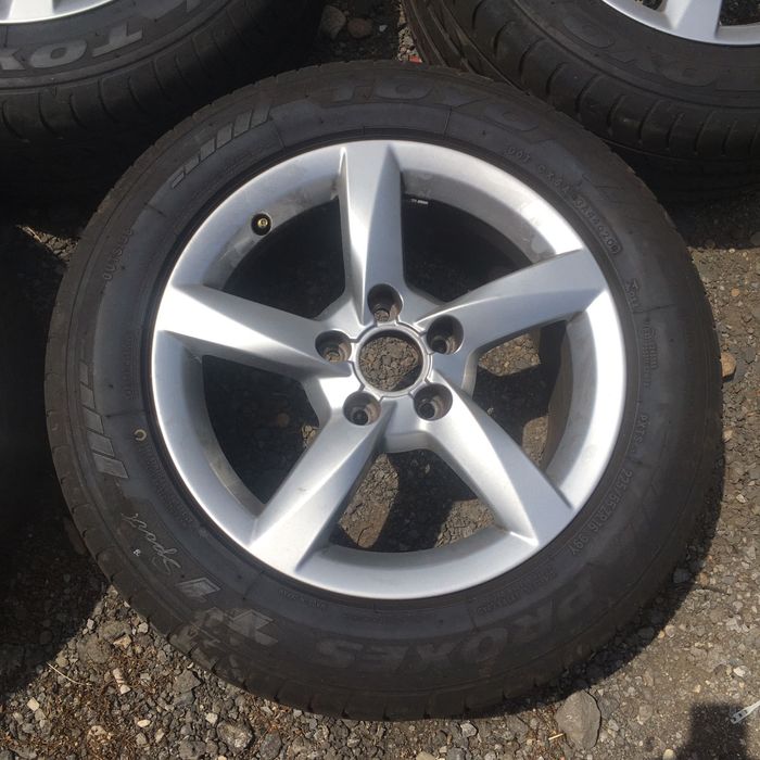 Jante aliaj 5x112 R16 originale anvelope Toyo 225 55 R16