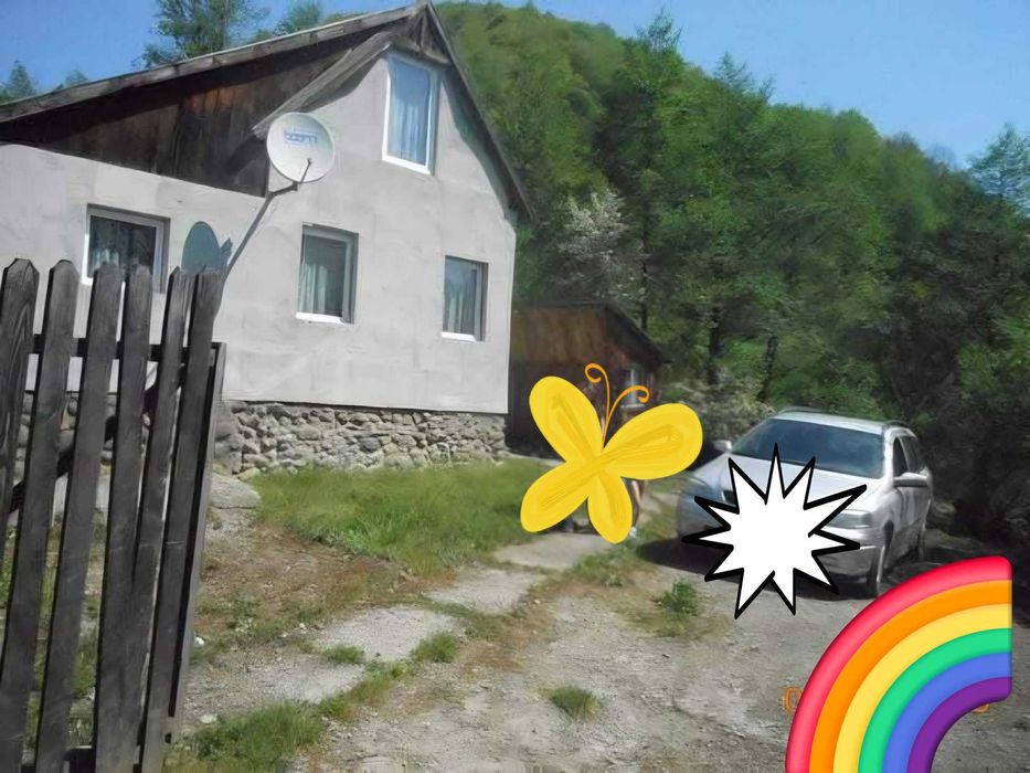 Cabană de vânzare Ibănești Pădure str Fătaciunița zonă liniștită cu pârâu în curte râu Gurghiu aproape și pârtie schi nouă la capătul străzii