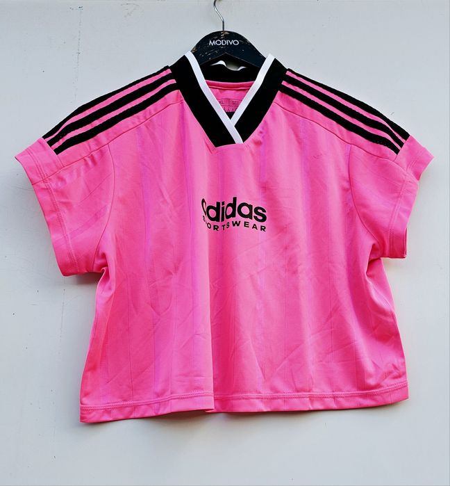 Adidas бонбонено розоро оригинална дамска тениска Л/Хл размер