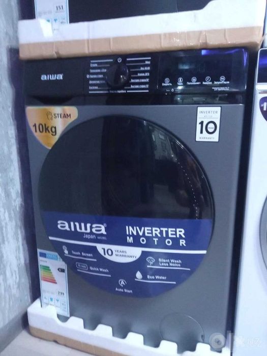 Стиральная машина AIWA 10 кг паравой стирка инвертор мотор