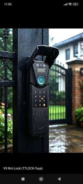 TUYA SMART FACE ID замок для железных дверей и калиток