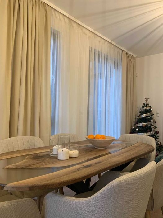 Ленени кремави завеси 4 бр.