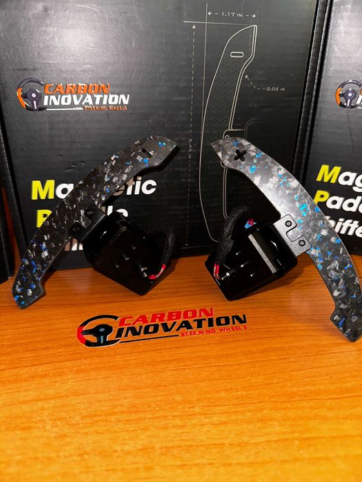 Padele Magnetice Carbon Forjat Albastru - BMW - Seria G - Seria F