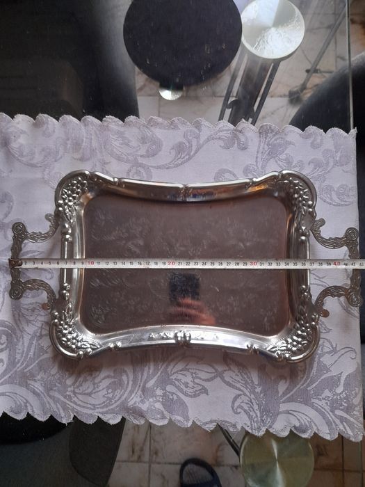 Поднос с лика на Папа Йоан Павел,италианска купа и табли