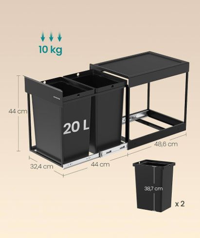 Кухненски кош за вграждане Songmics