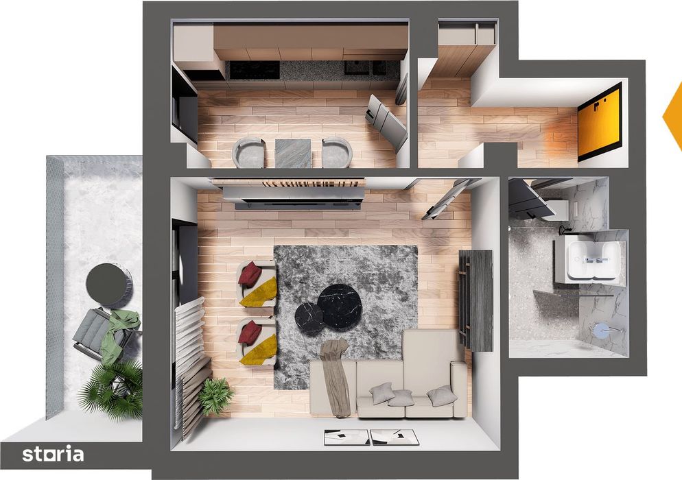 Dezvoltator – 1 cameră tip 1A – B Home Residence fără comision