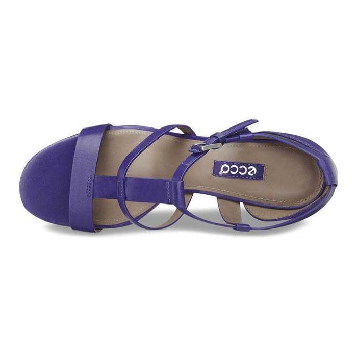 Sandale elegante dama Ecco, noi noute, mar.37, piele, culoare "iris"