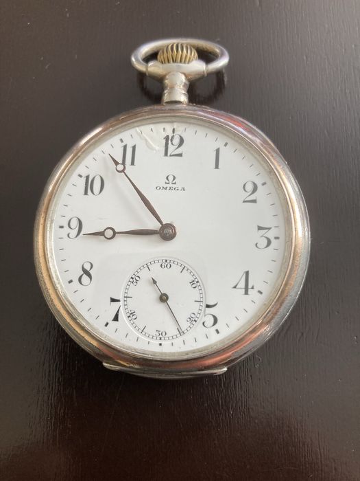 Оригинален  швейцарски джобен часовник Omega