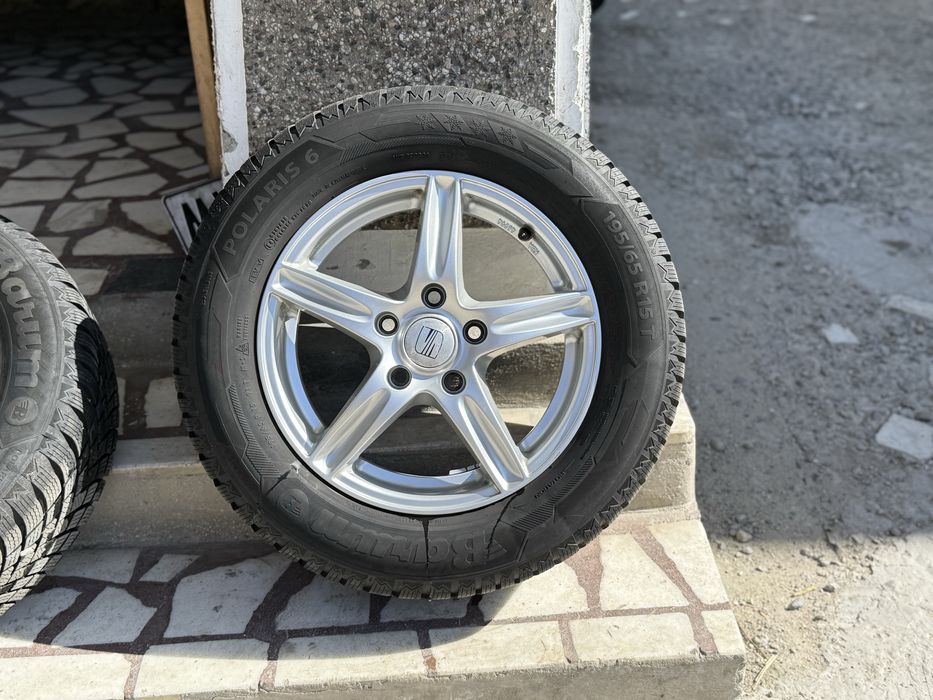 Jante aliaj R15 , 5x112 VW,Audi,Skoda,Seat+ anvelope noi 195/65R15