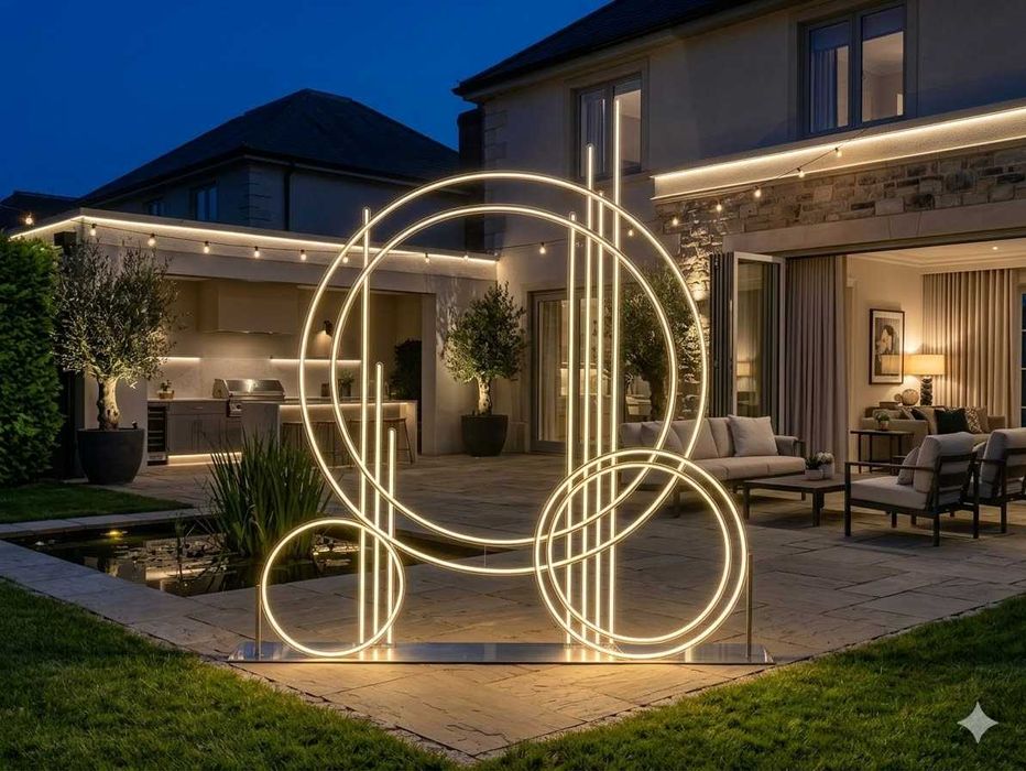 Модерна светеща арка за събития и фотозони