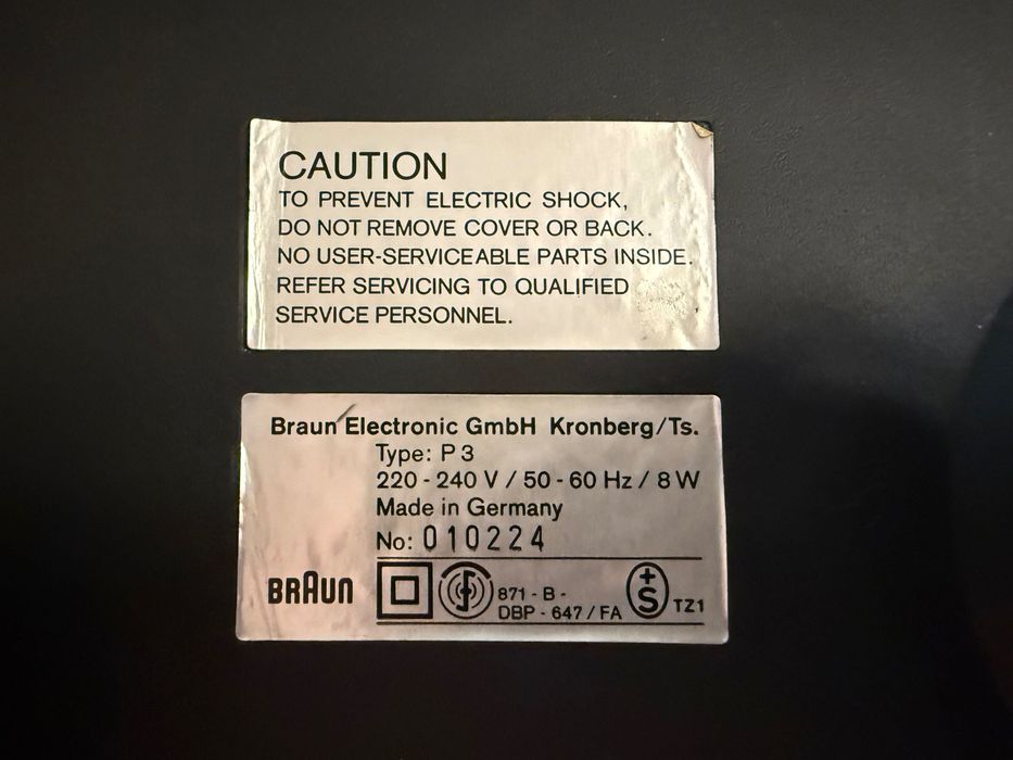 Pickup Braun Atelier P3 (Germania) For Parts