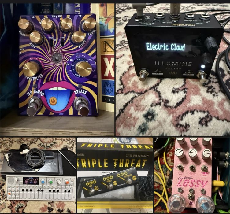 Педали эффектов и инструменты
