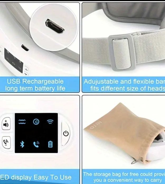 NVNV 4 D. Умный портативный массажёр для Глаз, Висков!