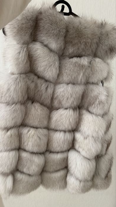 Vesta lunga blana naturala alba