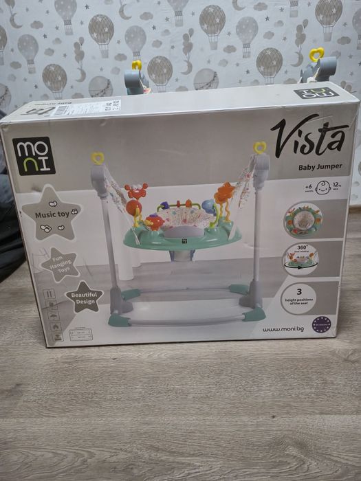 Много запазено бънджи moni vista . Няма липсващи части ,музиката  работи ,почти не е използвано.