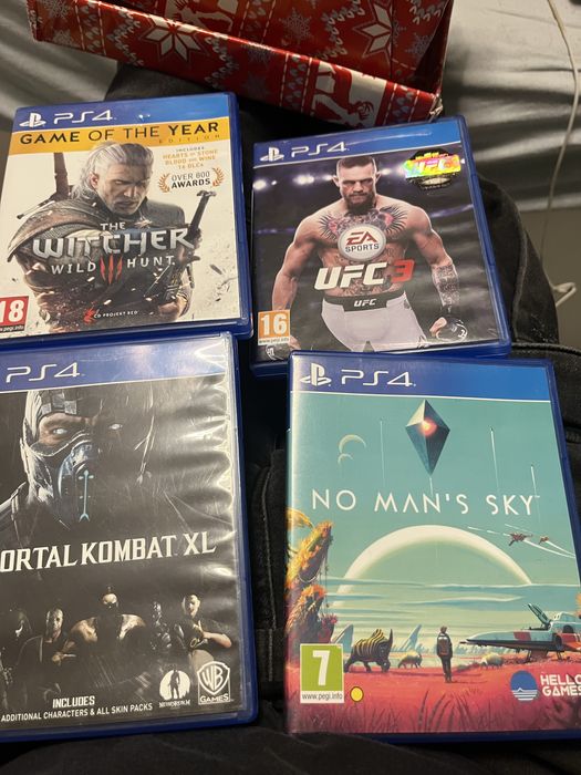 ps4 Игри Mortal Combat XL Witcher3 UFC3 No Man sky