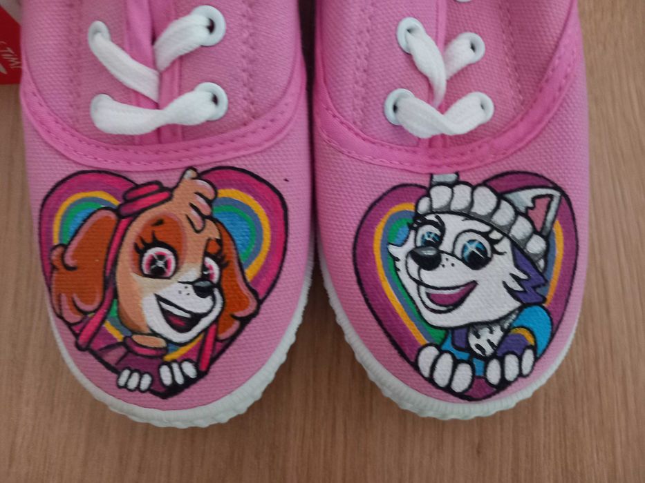 Ръчно Рисувани детски кецове Пес Патрул / Paw Patrol