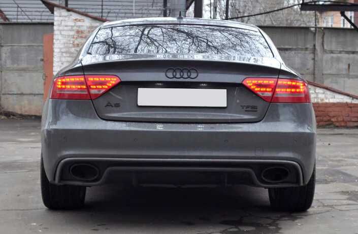 Prelungire bara spate fusta spoiler lip difuzor AUDI A5 8T COUPE