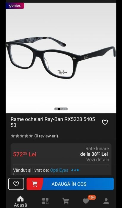 Rame ochelari Ray-Ban