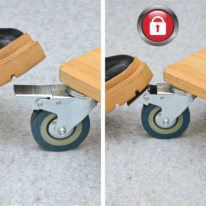 Set 4 roti pivotante industriale cauciuc silentioase rotative 7.5cm gr