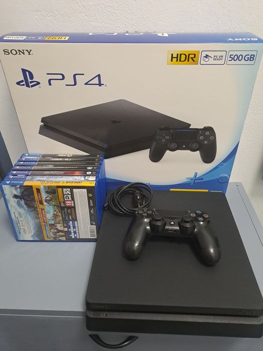 Playstation 4 Slim 500GB + 7 Игри