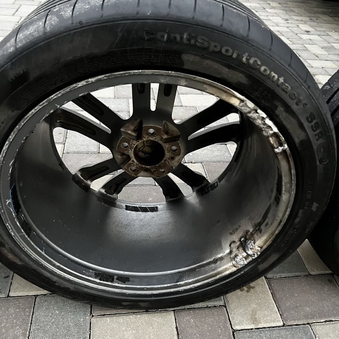 Vand set jante cu cauciucuri BMW pe 20  pentru x5 f15 in doua latimi