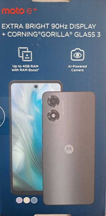 Telefon Motorola e 14+Husă +Folie sticla