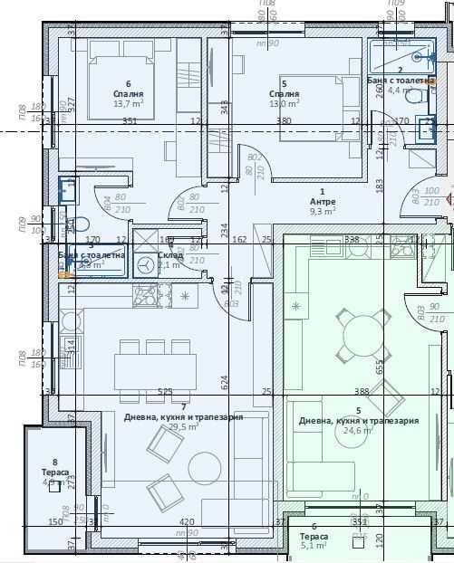 Тристаен апартамент в Коматево БЕЗ КОМИСИОННА!!!
