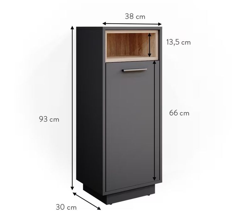 Среден шкаф с вратичка 3858