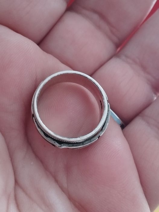 Inel antistres din argint cu motive grecești