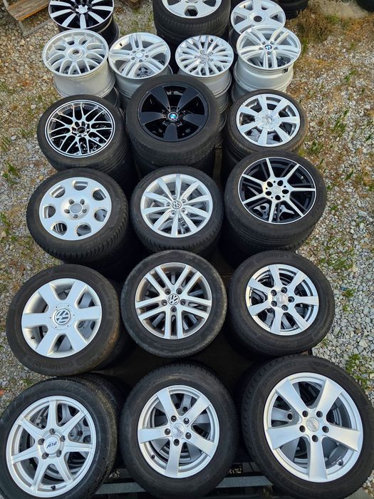 Продавам ОРИГИНАЛНИ Джанти+гуми 15 ' цола 5x112 57,1 Audi a4,a6,a8 Pasat 4,5. 6,5J ET45