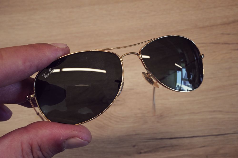 Ochelari de soare Ray Ban rb3362 cockpit lentile G15 aviator compact