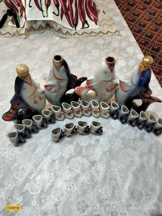 Винтажные наборы для крепких напитков два 1 сорта и ещё два 2ого сорта