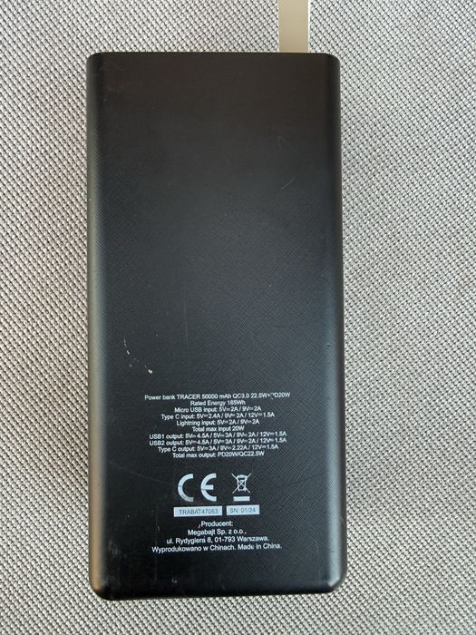 Power bank / baterie externa 50.000mAh Tracer QC3.0