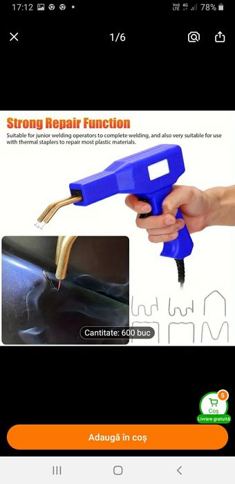 Dispozitiv pentru retușuri/reparații plastic