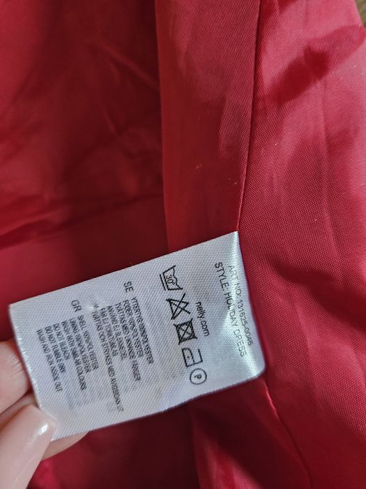 Официална червена рокля XS