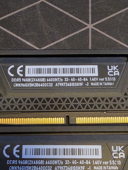 Corsair Vengange 96GB (2x48gb) ddr5