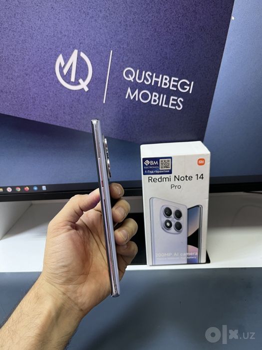redmi note 14 pro 12/256gb karobka dok bor  zaryadka bor