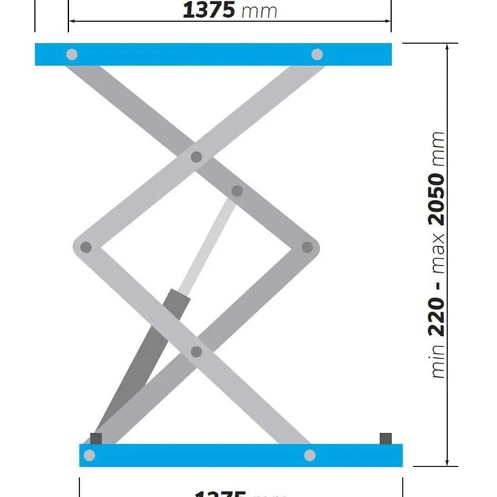 Elevator auto foarfeca, model ingropat, 3.5T - STD-5335A 380V