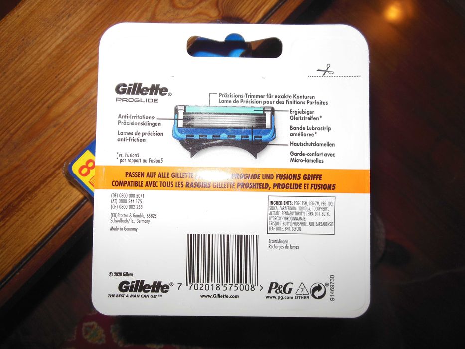 Rezerve  Gillette Fusion ProGlide si ProShield Chill , 8 buc