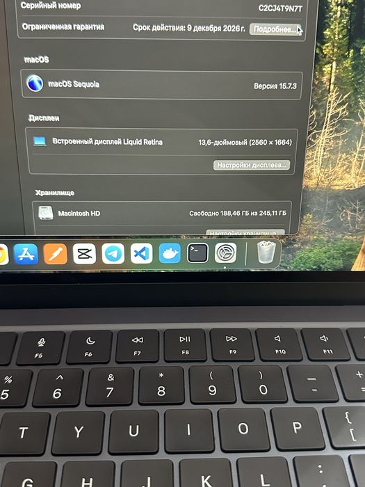 Macbook Air 13 m2 16/256 midnight