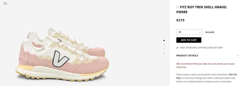 Adidasi Veja FITZ ROY TREK SHELL - Livrare Gratuita - 37