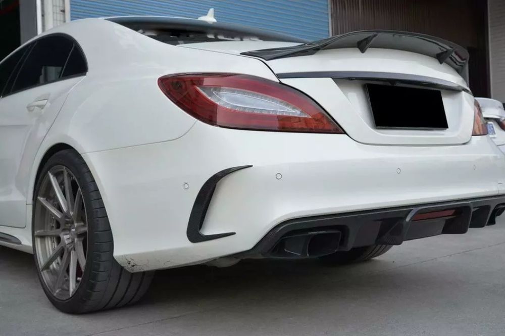 Mercedes CLS W218 AMG Мерцедес дифузьор diffuser GT добавки задна брон