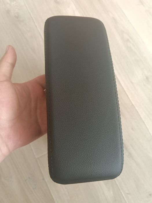 Cotiera auto universala vidaXL, negru, 23x8x(30-38) cm, ABS