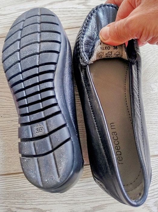 Дамски мокасини Rebecca M, Италия, естествена кожа, номер 36 EU