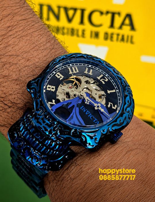 INVICTA Skull blue automatic 51 mm, Инвикта нов ръчен часовник