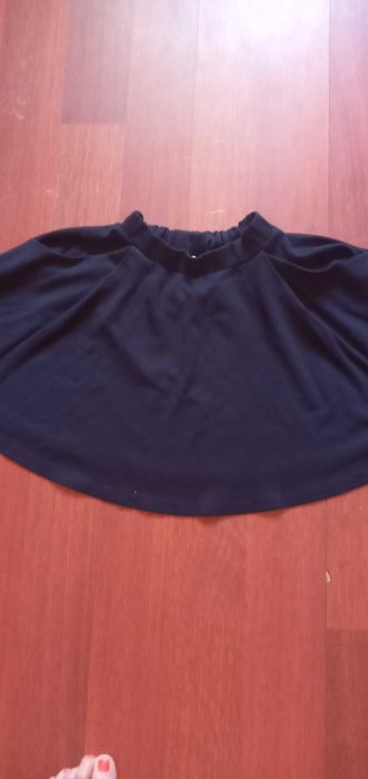 Юбка клеш темно-синяя на девочку